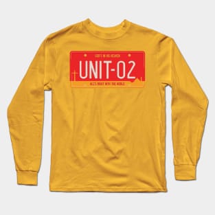 Unit 02 License Plate Long Sleeve T-Shirt